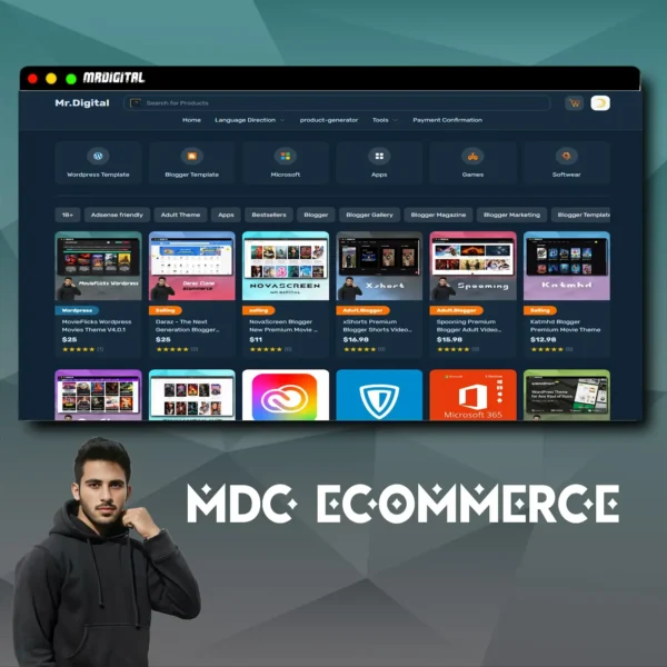 MDC - Best Premium E-commerce Blogger Template