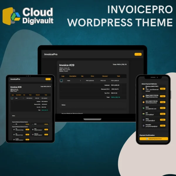 InvoicePro – Next-Gen Invoice WordPress Theme