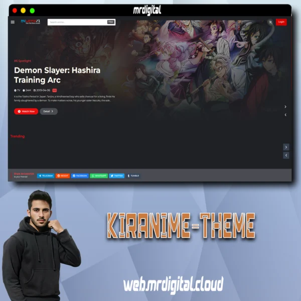 Kiranime – Anime Streaming Wordpress Theme - Image 2