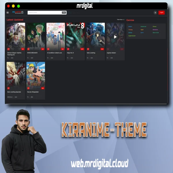 Kiranime – Anime Streaming Wordpress Theme - Image 3